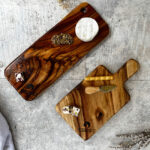 Personalized Wooden Chopping & Cheese Board Set