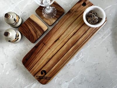 Wooden Chopping Boards and Coasters - Combo Gift Set