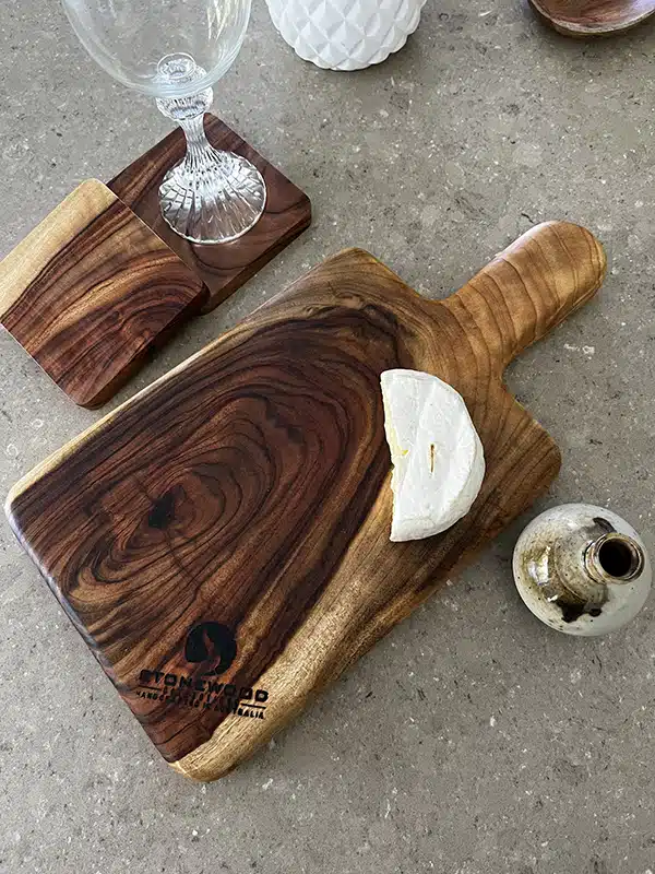 Handcrafted Wooden Chopping Board & Coaster