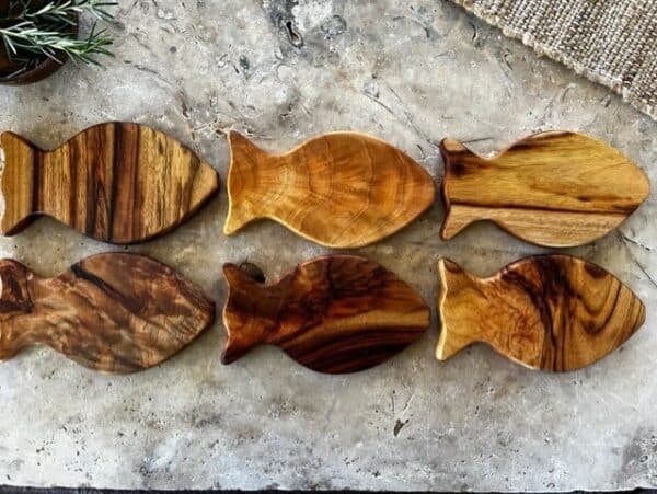 Fish Shaped Wooden Coasters